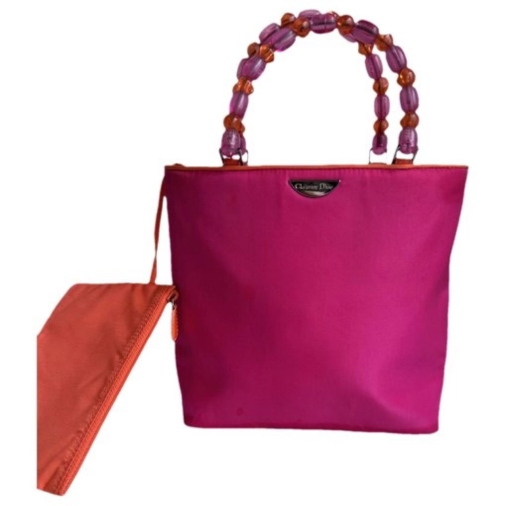 Christian Dior RARE Maris Pearl Mini Tote – Fuchsia Satin